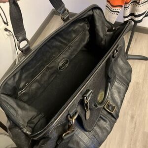 Fossil Black Leather top handle bag